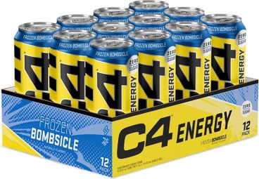 Pack C4 Energy Drink (12x500ml) - Cellucor - Frozen Bombsicle -  Boissons énergétiques