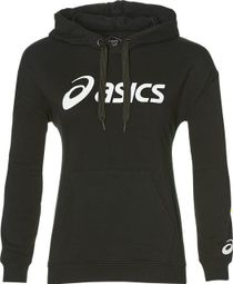 Sudadera con capucha negra Asics Big Logo para mujer