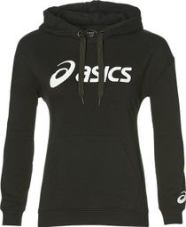 Sweat à capuche Femme Asics Big Logo Noir 