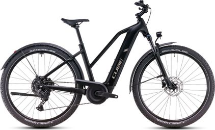 Cube Nuride Hybrid Pro 800 Allroad Trapezio Bicicletta ibrida elettrica Shimano Cues 10S 800 Wh 29'' Nero 2025