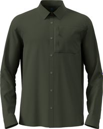 Odlo Hyper Contrast Khaki Long Sleeve Shirt