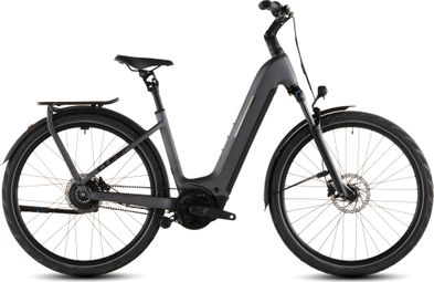 Cube Kathmandu Hybrid Comfort Pro 800 Easy Entry elektrische trekkingfiets Enviolo Trekking Belt 800 Wh 700 mm Slab Grey 2026