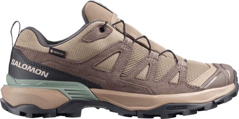 Wanderschuhe Salomon X Ultra 360 Leather GTX Braun/Beige Damen