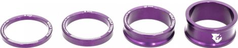 Wolf Tooth Precision Headset Spacers Kit (x4) Purple