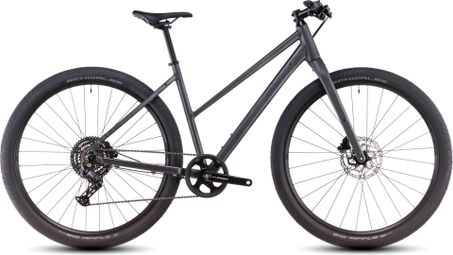 Cube Hyde One Trapeze Fitnessfiets Shimano Essa 8S 700 mm Grafiet Grijs 2025