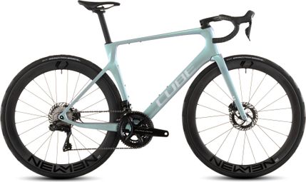 Vélo de Route Cube Agree C:62 SLT Shimano Dura-Ace Di2 12V 700 mm Vert Bleu Fusion 2026