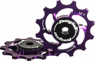 Hope pair of jockey wheels 12t/sram 11 speed purple