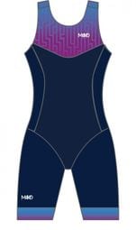 Mako Team Labyrinth Blau/Violett Tri-Overall Damen