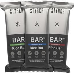 Pack de 12 barritas energéticas Styrkr BAR30 Mix, 3 sabores