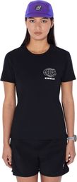 Women's Circle Athletic Run Black short-sleeved jersey