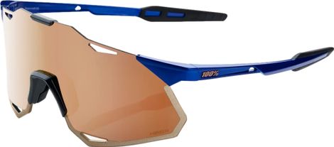 100% Hypercraft XS Brilliant Cobalt Blue - Copper Hiper Mirror Lenses