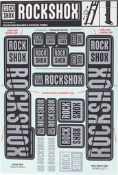Rockshox Stickers Kit for 35 mm Fork White