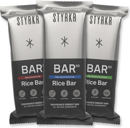 12er-Pack Styrkr BAR50 Energieriegel – Mix aus 3 Geschmacksrichtungen