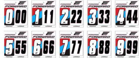 Forward Number Kit Front Plate White