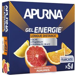 Boîte Gel Energie (5x35g) | Apurna Nutrition | Agrumes |  Gels énergétiques