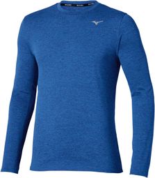 Herenblauwe Mizuno Core Impulse Long Sleeve Jersey