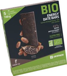 Barres énergétiques Dattes Bio Decathlon Nutrition Cacao - 5x30g