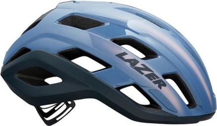 Lazer Strada KinetiCore zonsondergang blauwe helm