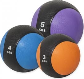 Lot de 3 médecine balls (3kg  4kg et 5kg)