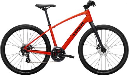 Vélo Fitness Trek Dual Sport 1 Shimano Tourney / Altus 8V 650mm Rouge Lave