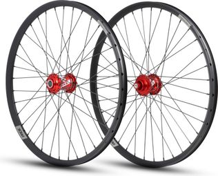 Paire de Roues Alu Cruiser Pride Helium Control 20/10mm Rouge