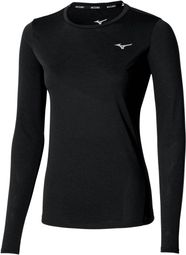 Dames Mizuno Core Impulse Lange Mouw Jersey Zwart