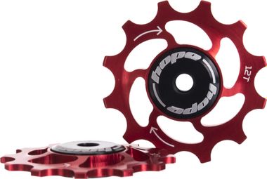 Paire de Galets HOPE 12 Dents/Sram 11 Vitesses Rouge