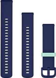 Garmin Quick Release 20 mm Silicone Polsband Navy Blauw