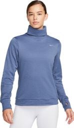Camiseta Térmica <strong>Nike Therma-Fit Swift Element Azul 1/2 Cremallera</strong>, Mujer