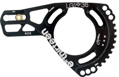 E-Thirteen Black Plate LG1 + 36-40 Denti - Nero
