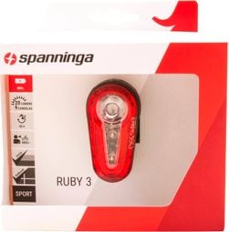 SPANNINGA feu arrière Ruby 3 batterie tige de selle