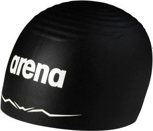 Gorro de natación Arena Aquaforce Wave Negro/Blanco