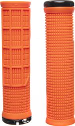 Paar Lizard Skins Machine Single Lock-On Blaze Grips Oranje