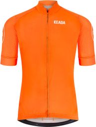 Maillot de cyclisme homme essentiel à manches courtes - Orange