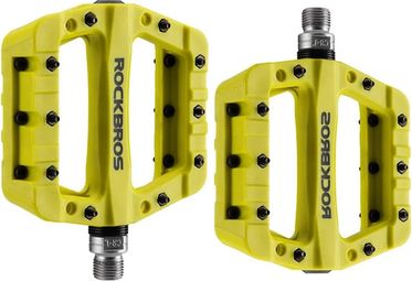 Pédales Plates Pliantes ROCKBROS Pour VTT/Vélo Pliant – Aluminium Antidérapant, Noir