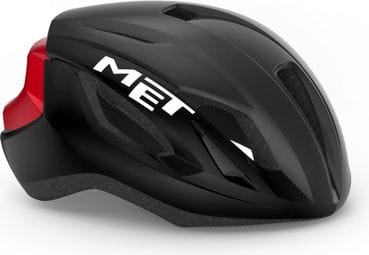 MET Strale Helmet Black Red Metallic Glossy
