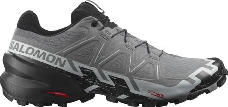 Salomon Speedcross 6 Wide Trail Running Shoes, Gray/Black, Men's