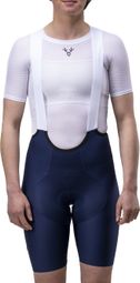 Korte fietsbroek voor dames LeBram Race marineblauw
