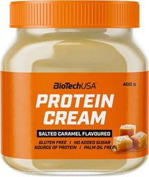 Protein Cream (400g) - Biotech Usa - Caramel Salé -  Pâtes à Tartiner Protéinées