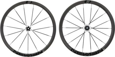 Paire roues carbone Newmen Streem C.35 C.38 VONOA rayon carbone