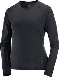 Women's Salomon Cross Run Long Sleeve Technical T-Shirt Black <p><strong>