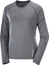 Salomon Cross Run Technisch T-shirt met lange mouwen voor dames, grijs