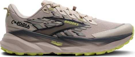 Brooks Cascadia 19 Beige/Giallo Scarpe da trail da uomo