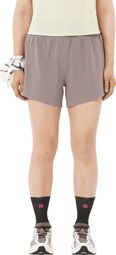 Salomon Sense Aero Stow 4in korte broek voor dames, bruin