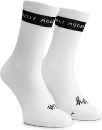 Chaussettes Sport Rogelli Casual Stripe - Unisexe - Blanc/Noir
