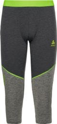 Odlo Revelstoke Performance Wool Warm 150 Grey / Green 3/4 Tights