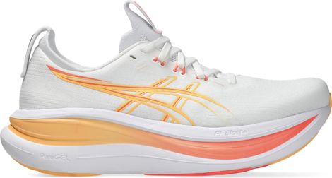 Asics Gel-Nimbus 28 Laufschuhe für Damen, Weiß/Orange
