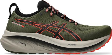 Asics Gel-Nimbus 26 TR Khaki/Rot Herren Laufschuhe