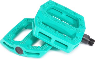 Pair of Eclat Slash Turquoise Blue Pedals