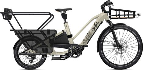 Vélo Cargo Longtail Électrique O2 Feel Equo Adventure 5.1 Mid Shimano Cues 9V 835 Wh 20/26'' Beige Pack Family
